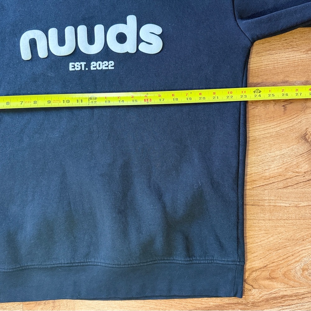 nuuds Black Crewneck with Cream Logo - Picture 5 of 8